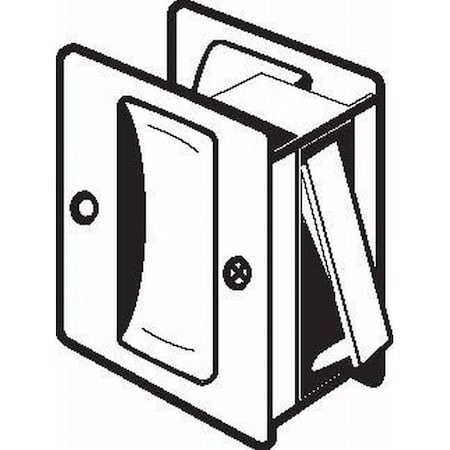 Don-Jo Square Passage Pocket Door Lock PDL100605